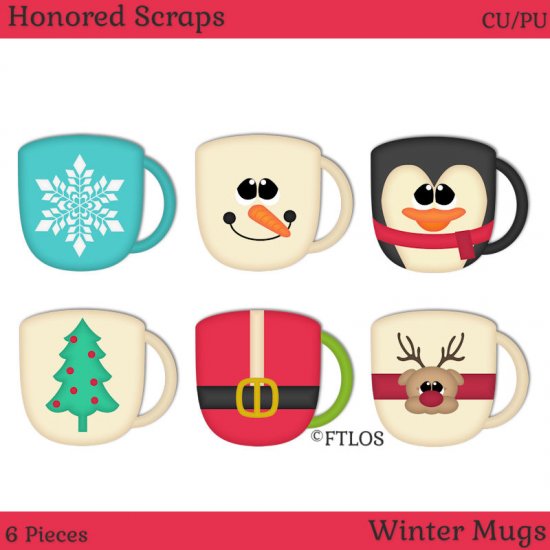 Winter Mugs (CU/PU) - Click Image to Close