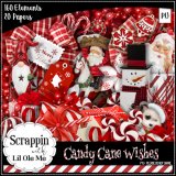 Candy Cane Wishes Taggers Kit