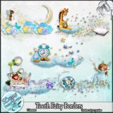 TOOTH FAIRY BORDERS - TAGGER SIZE by Disyas Designs