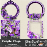 Purple Muse Cluster Frames