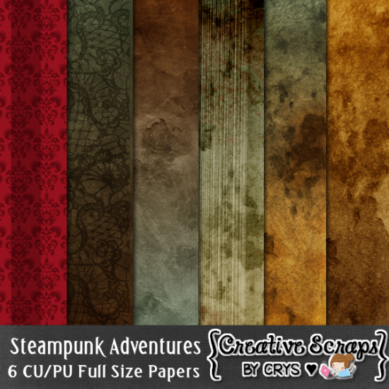 Steampunk CU Paper Pack - Click Image to Close