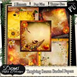 THANKSGIVING SEASON STACKED PAPER PACK - TAGGER SIZE