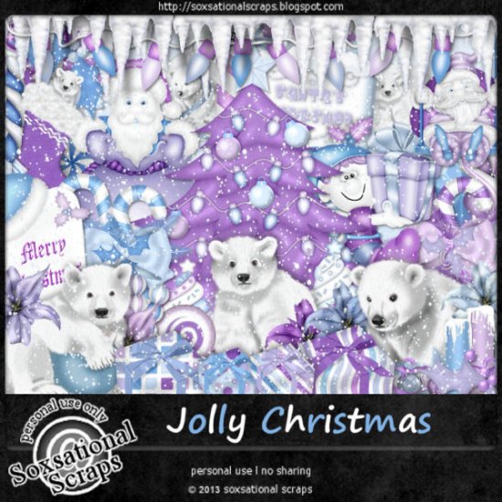 Jolly Christmas Page Kit - Click Image to Close