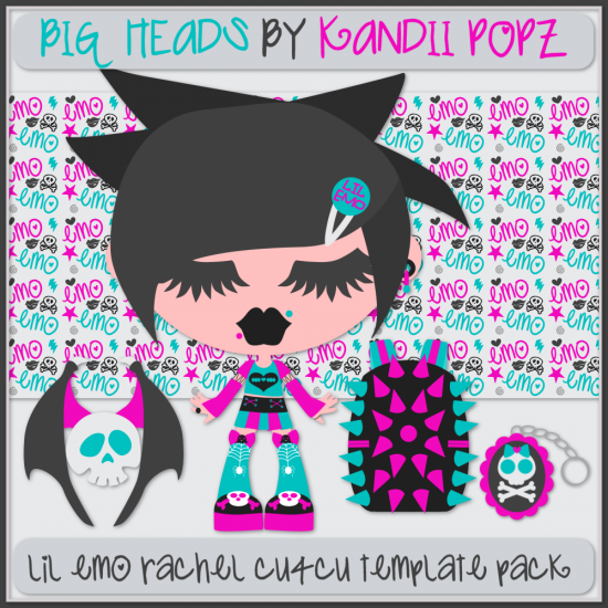 Big Head - Lil Emo Rachel Temp Pk - Click Image to Close