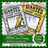 Wanted Western Poster Template/ CU