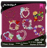 ABC Of Love Clusters & Frames CU/PU Pack