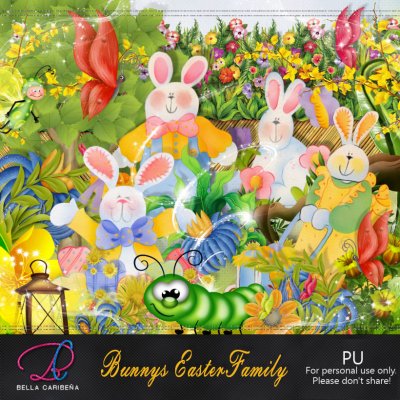 Bunnys Easter Family