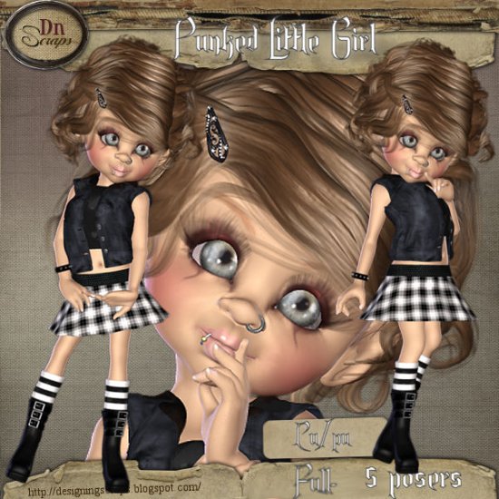 Punked little Girl - Click Image to Close