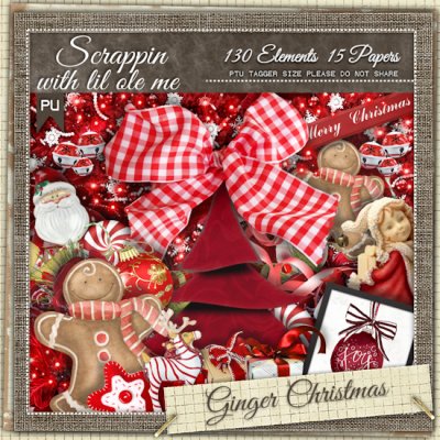 Ginger Christmas Taggers Kit