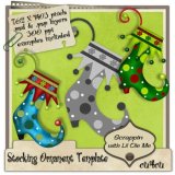 Stocking Ornament Template ( lg tagger size )