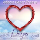 Ribbon Heart Frame Script/ CU