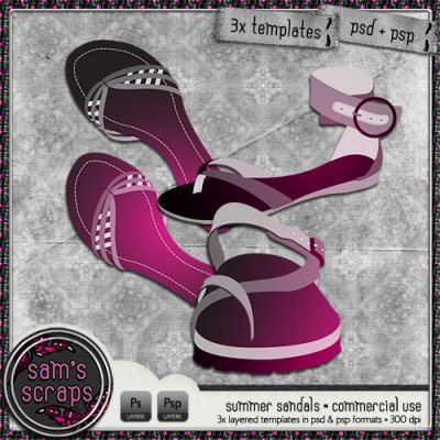 CU - Summer Sandals Templates