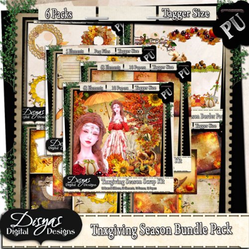 THANKSGIVING SEASON BUNDLE PACK - TAGGER SIZE - Click Image to Close