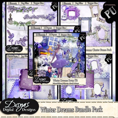 WINTER DREAMS BUNDLE PACK - TAGGER SIZE - Click Image to Close