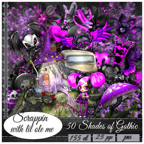 50 Shades Of Gothic Taggers Kit - Click Image to Close