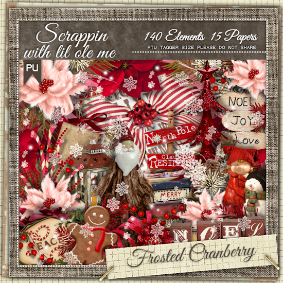 Frosted Cranberry Taggers Kit - Click Image to Close