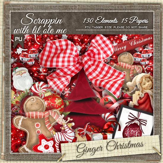 Ginger Christmas Taggers Kit - Click Image to Close