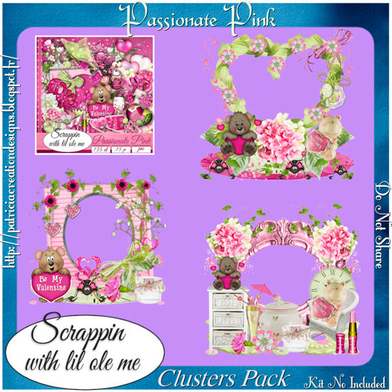 Passionate Pink Clusters - Click Image to Close