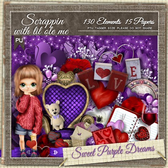 Sweet Purple Dreams Taggers Kit - Click Image to Close