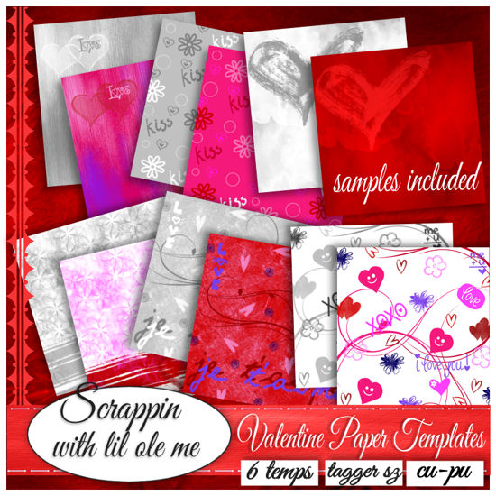 Valentine Paper Templates - Click Image to Close