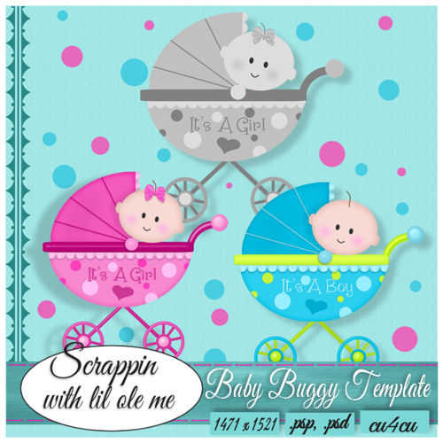 Baby Buggy Template - Click Image to Close