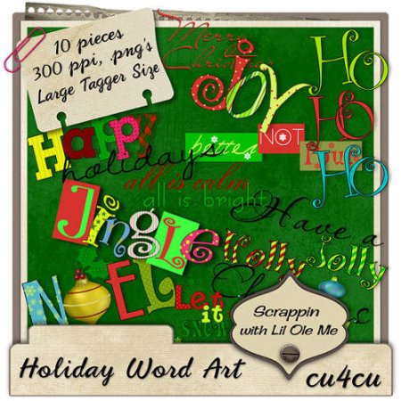 Holiday Word Art - Click Image to Close