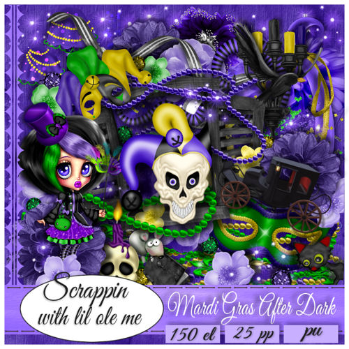 Mardi Gras After Dark Taggers Kit - Click Image to Close