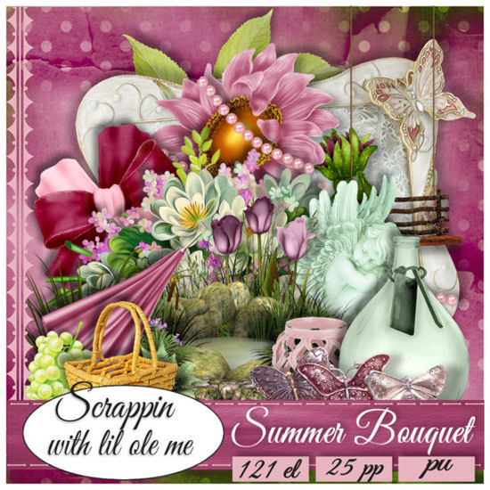 Summer Bouquet Taggers Kit - Click Image to Close